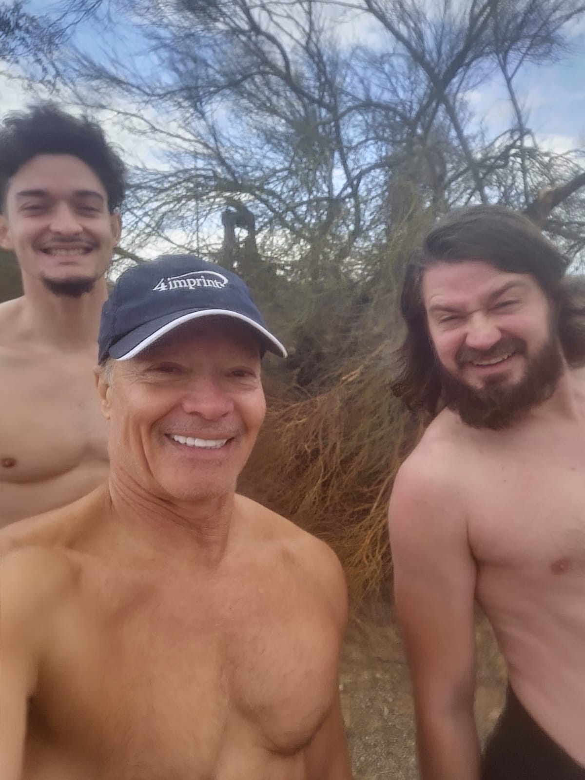 Daniel with family shirtless