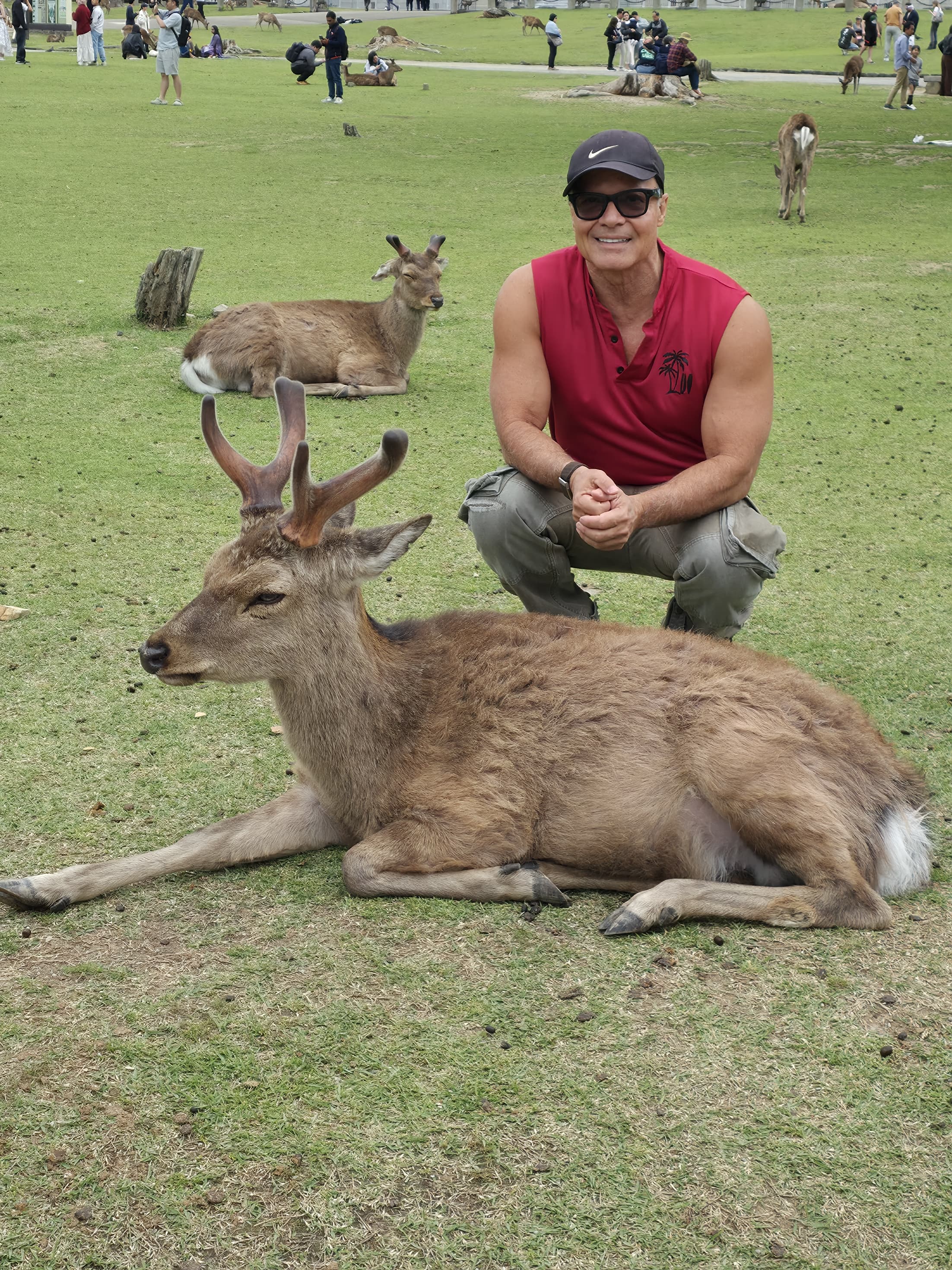Daniel with deer